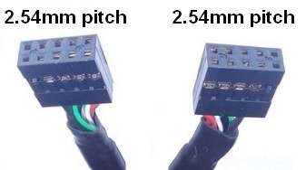 Motherboard USB cable : 2.54mm pitch 2x5 to 2x5 way
