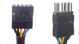 HD / AC'9 motherboard audio cable  extension  2.54mm pitch