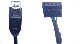 USB B to 5 pin header (2.54mm pitch) cable