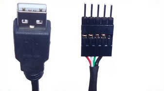 USB A to male pin header (2.54mm pitch)